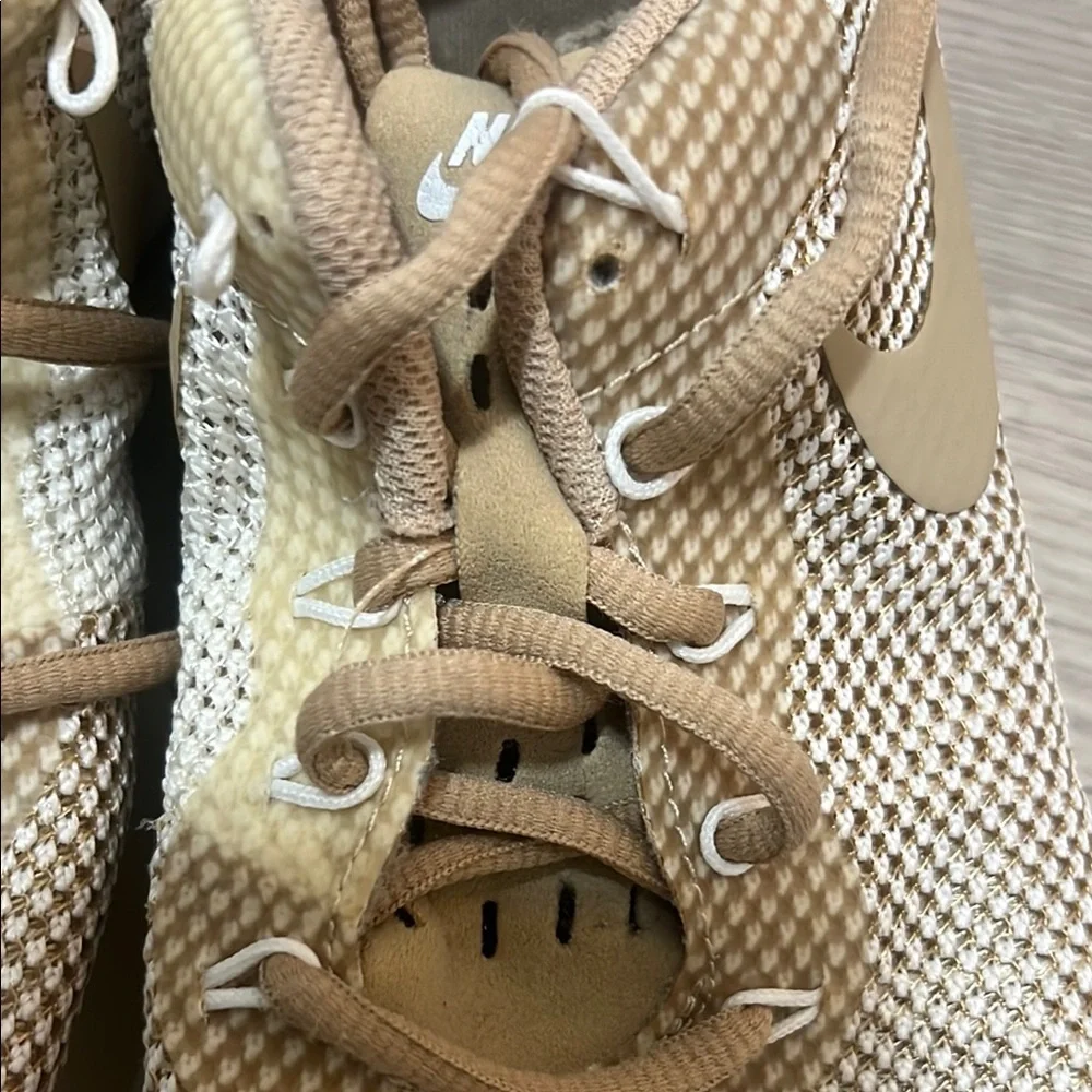Nike Tan and White Sneakers